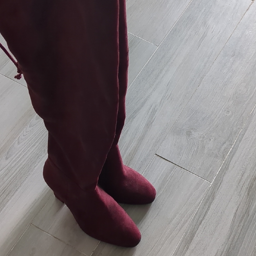 Women's Burgundy Ankle Boots